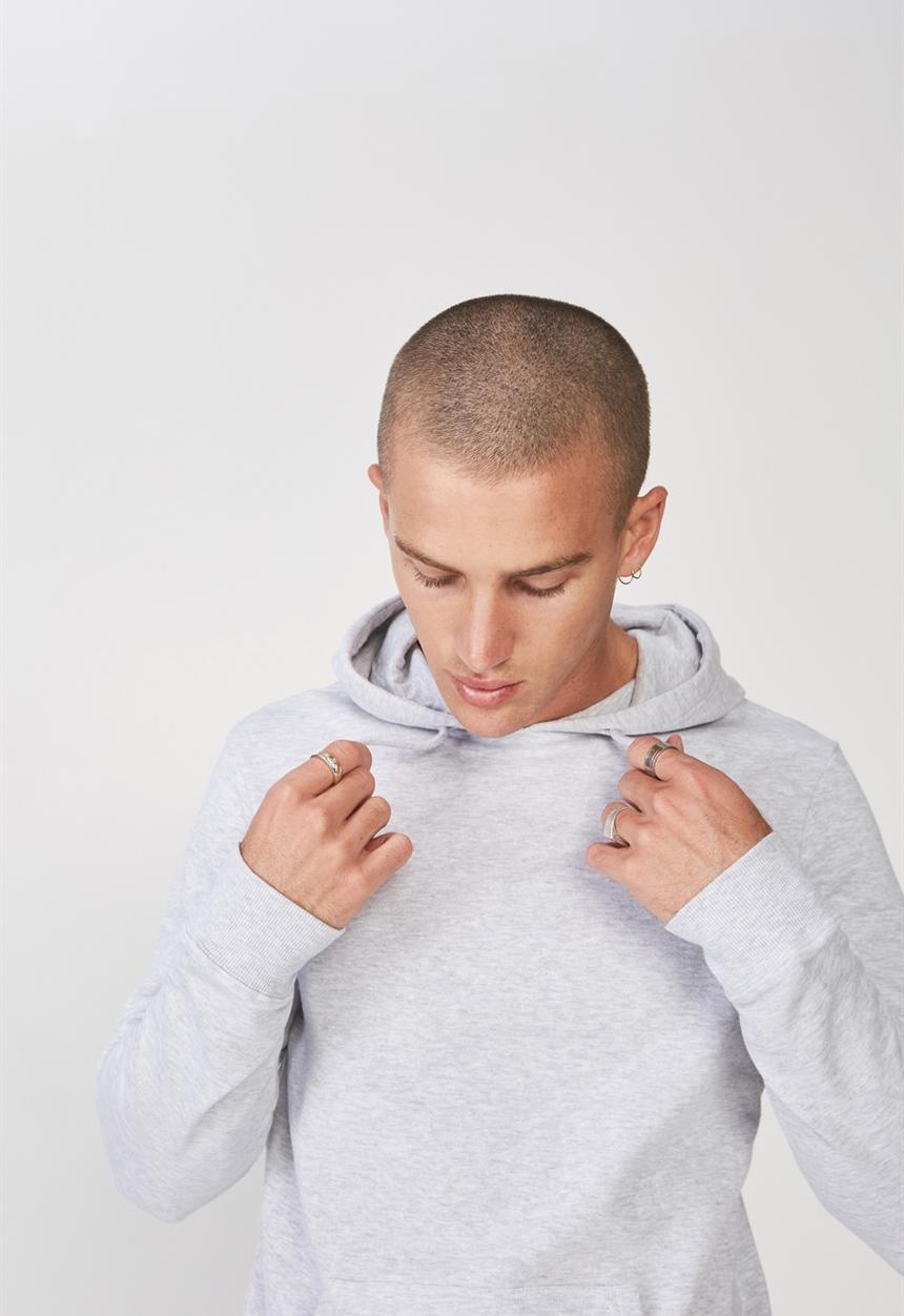 Cotton On - Fleece pullover hoodie - grey 