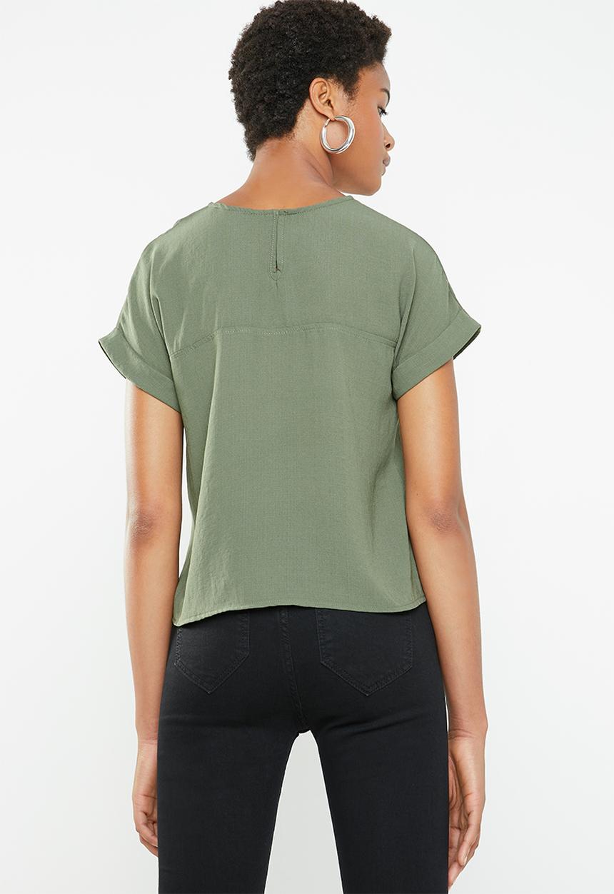 Superbalist - Woven tee - khaki green