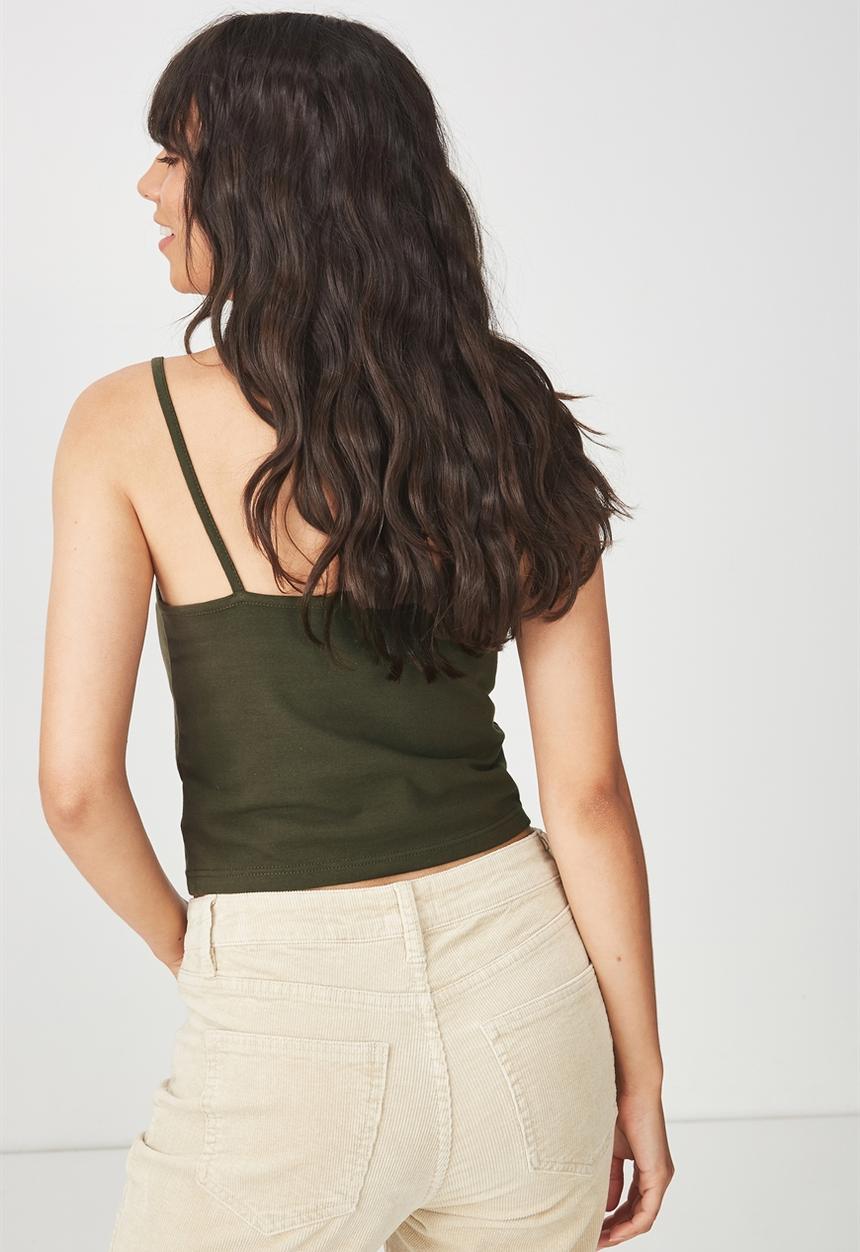 Cotton On - Fashion cropt top - khaki