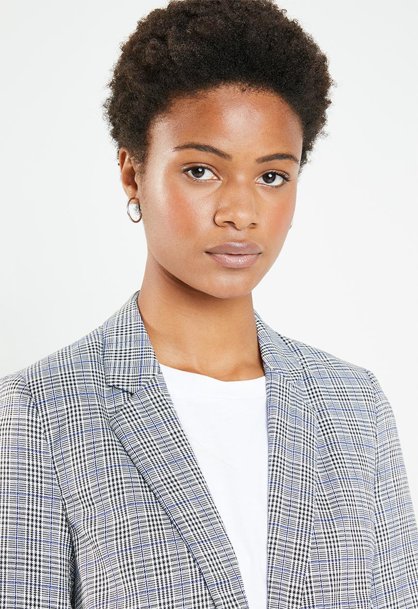 Superbalist - Check ruched sleeve jacket - multi