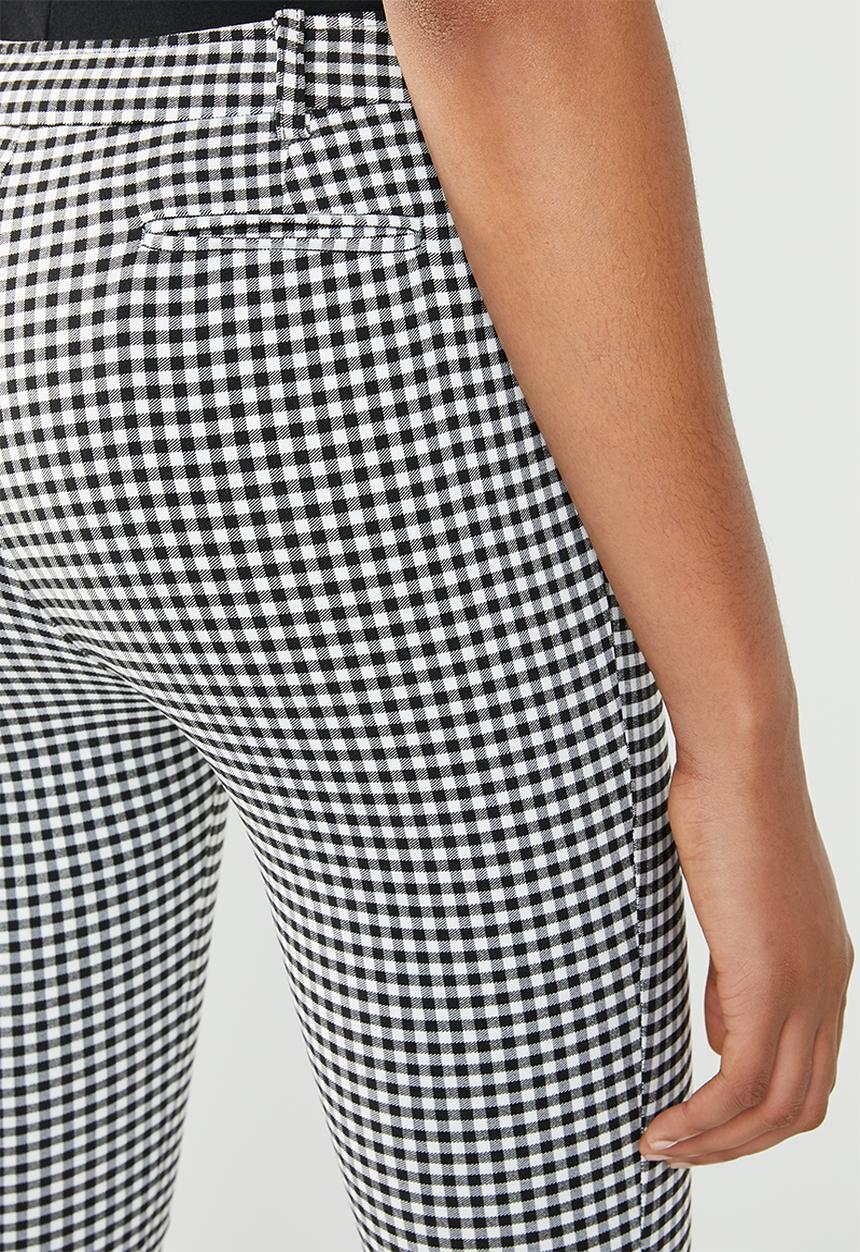 Superbalist - Skinny check pant - black & white