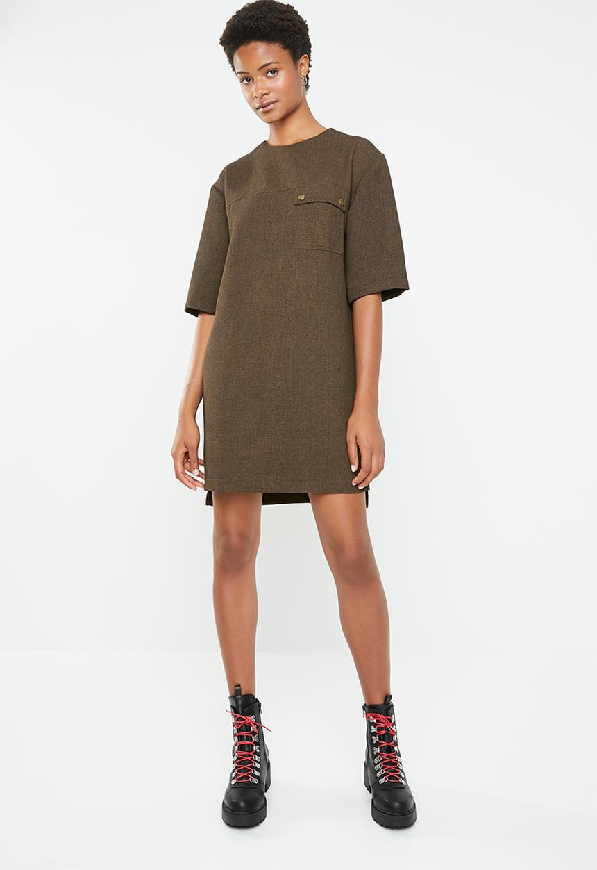 Superbalist - Utility style dress - brown