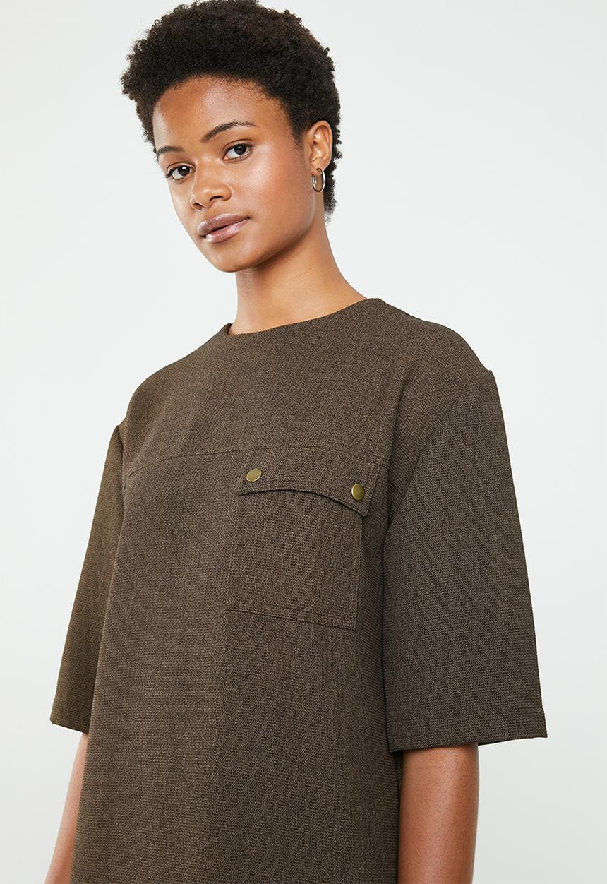 Superbalist - Utility style dress - brown