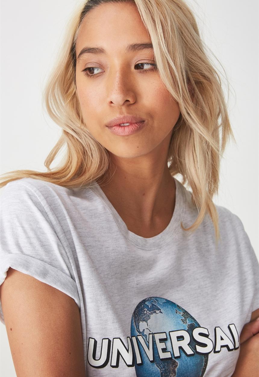 Cotton On - Tbar fox graphic tee - grey