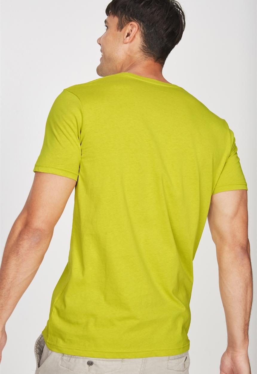 Cotton On - Essential crew tee - neon green