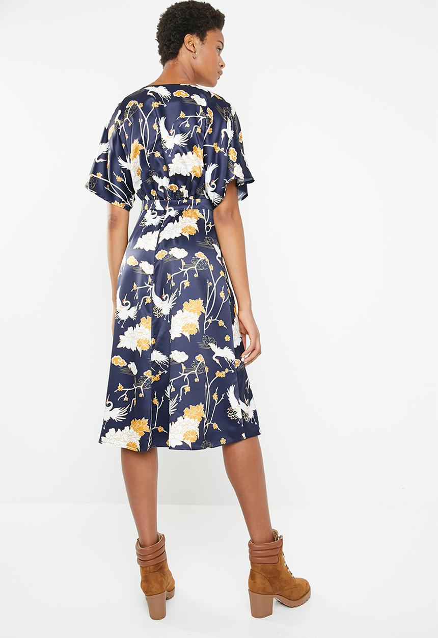 Superbalist - Button detail dress - navy 