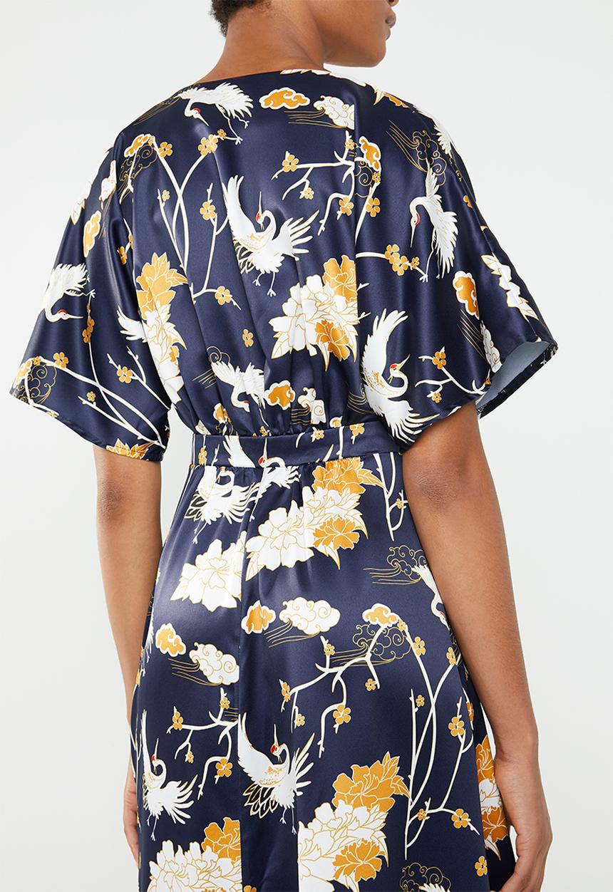 Superbalist - Button detail dress - navy 