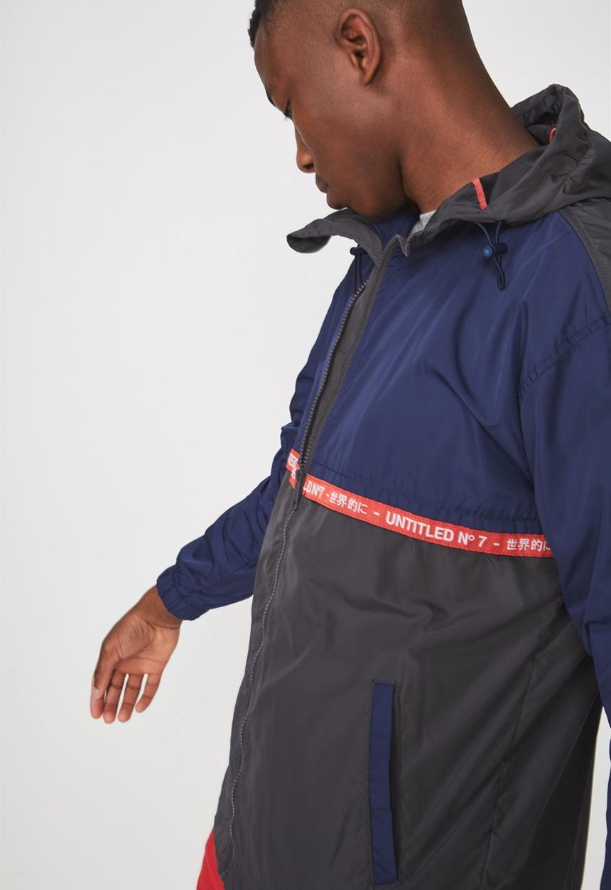 Cotton On - Drop shoulder pull over - navy & charcoal