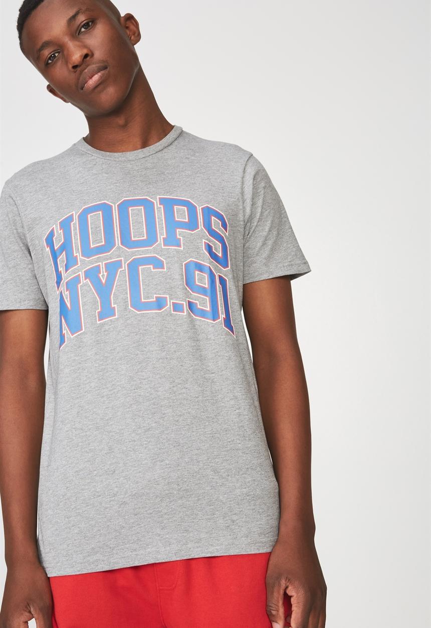 Cotton On - Hoops NCY 91 tbar tee - grey 