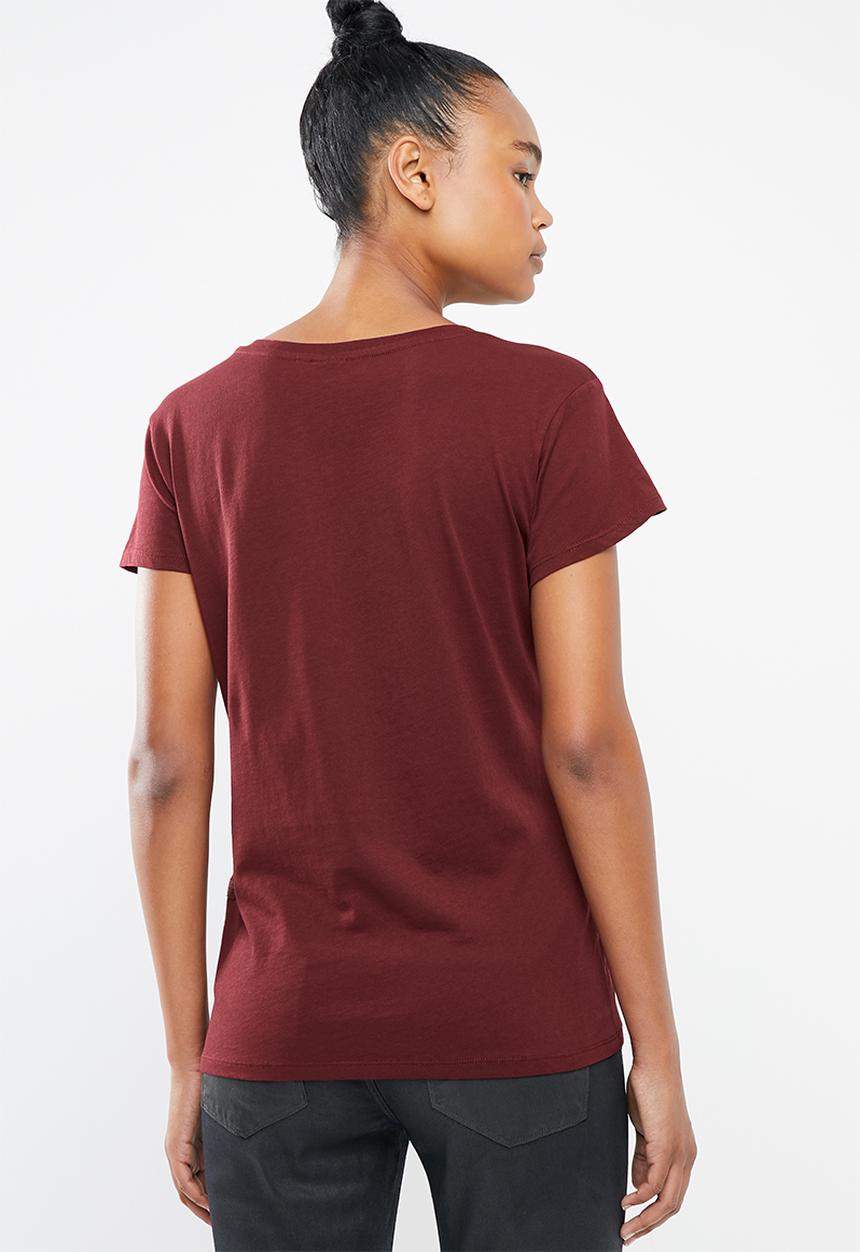 G-STAR - Graphic 59 r tee - burgundy