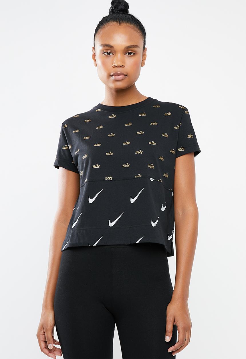 Nike - Nsw top short sleeve metallic - black