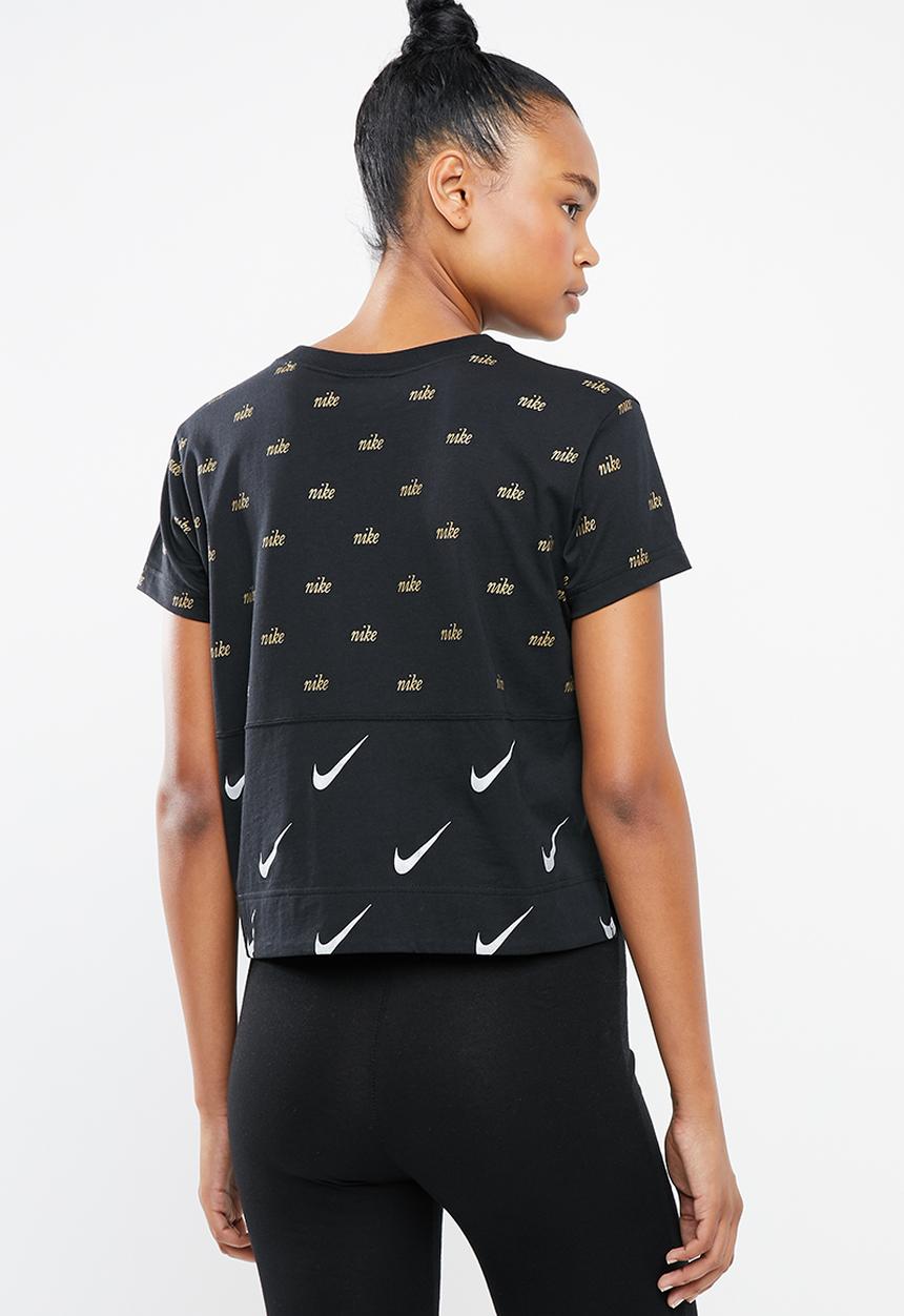 Nike - Nsw top short sleeve metallic - black
