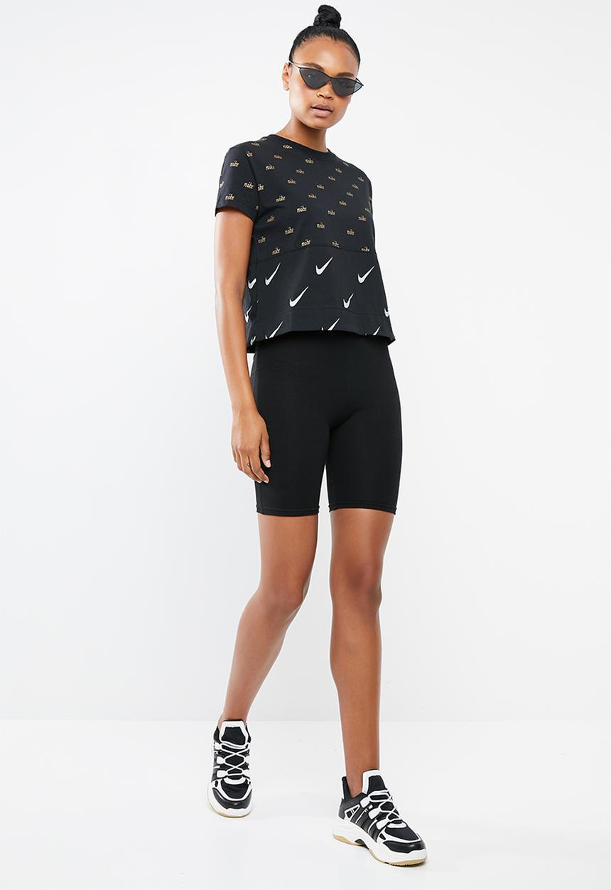 Nike - Nsw top short sleeve metallic - black