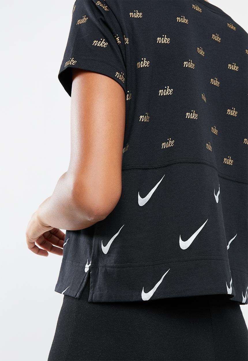 Nike - Nsw top short sleeve metallic - black