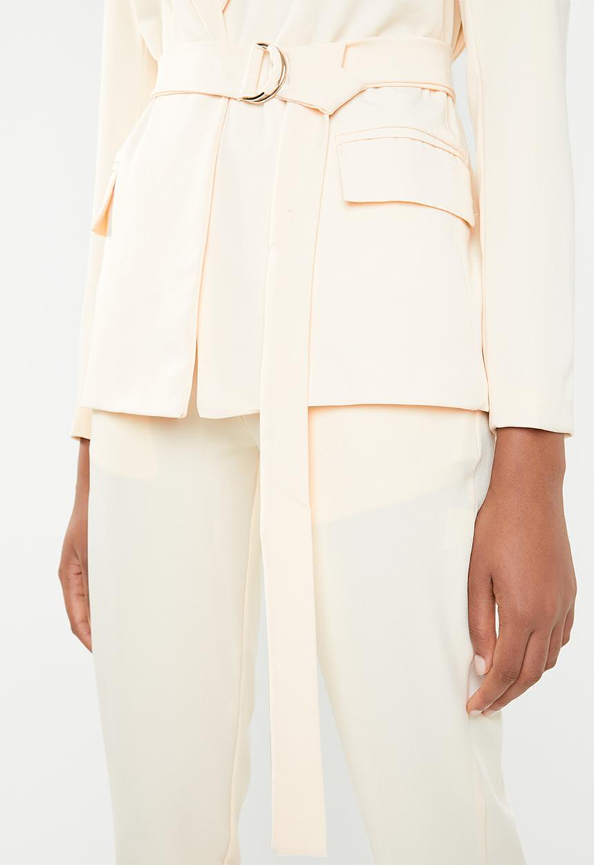 Superbalist - Belted blazer - cream