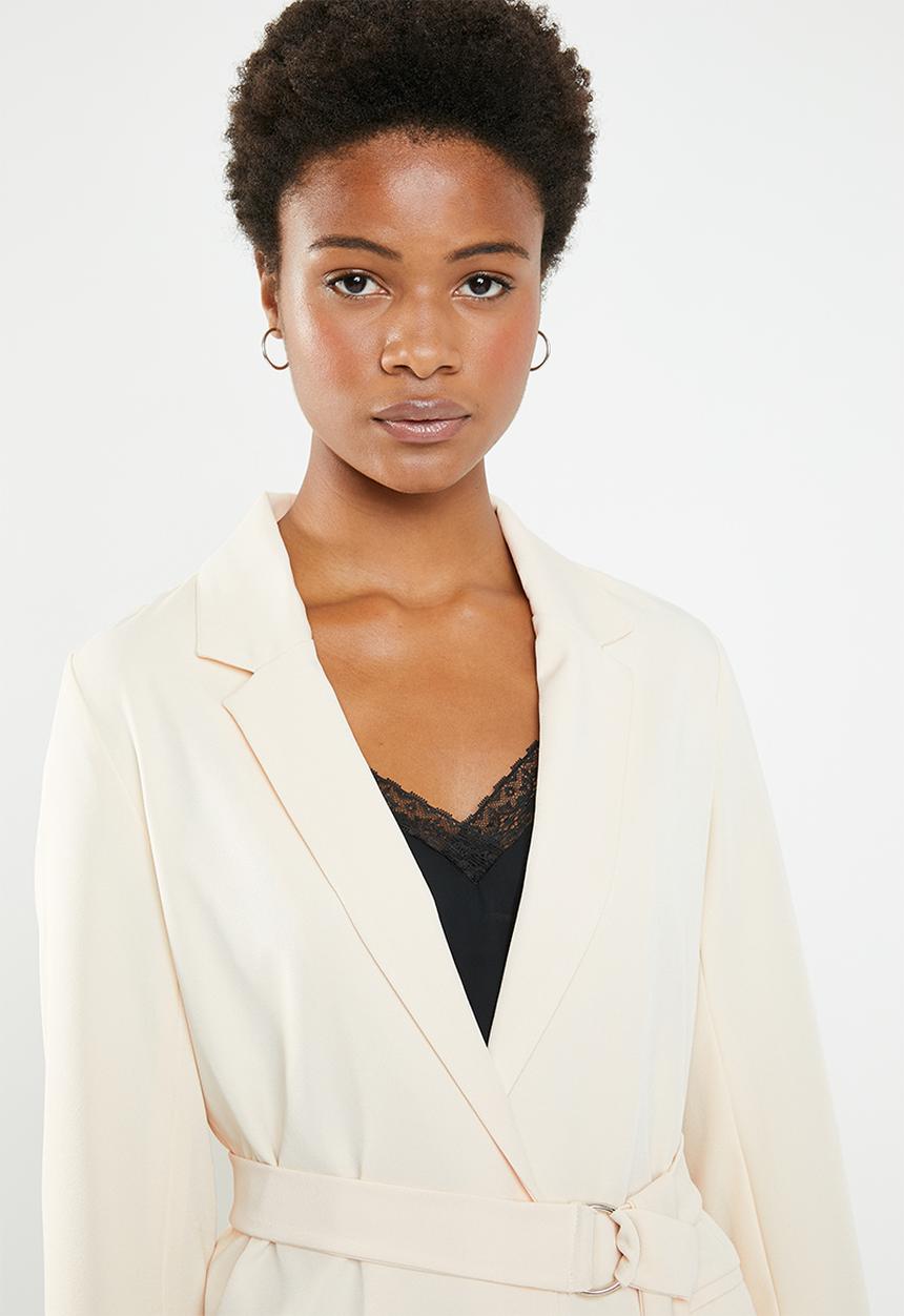 Superbalist - Belted blazer - cream