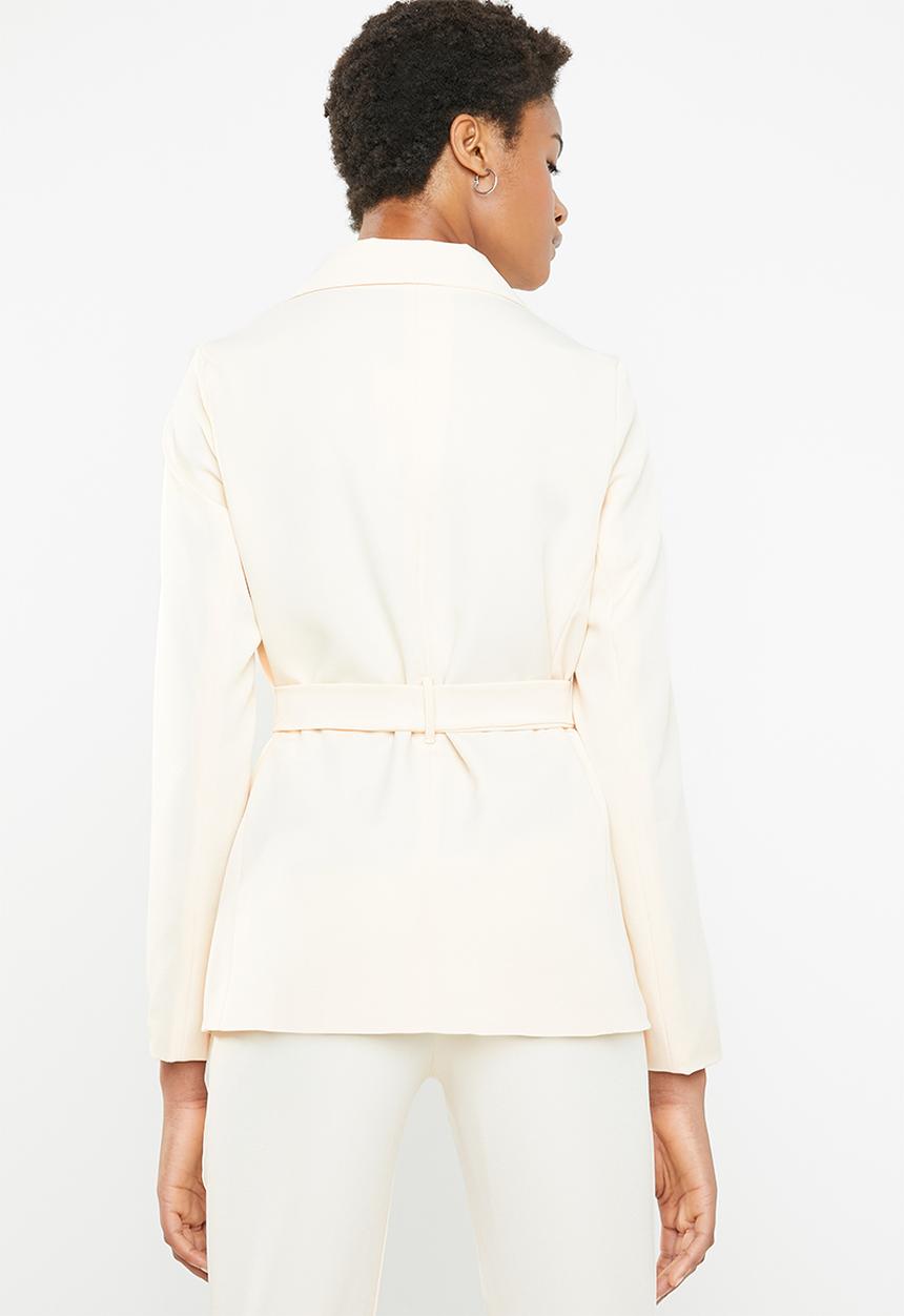 Superbalist - Belted blazer - cream
