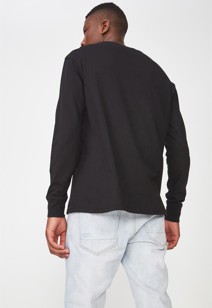 Cotton On - Sunset and blvd Tbar long - black