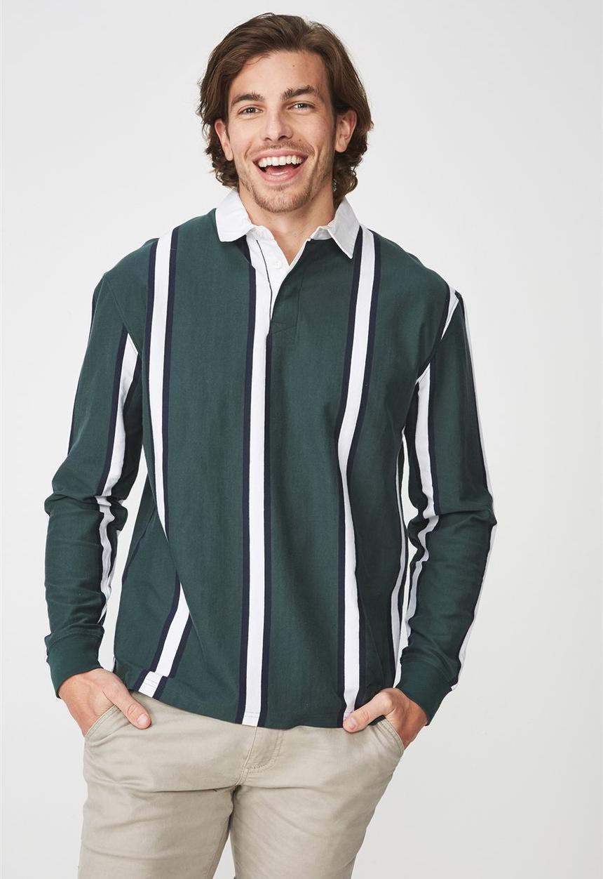 Cotton On - Stripe rugby polo - multi