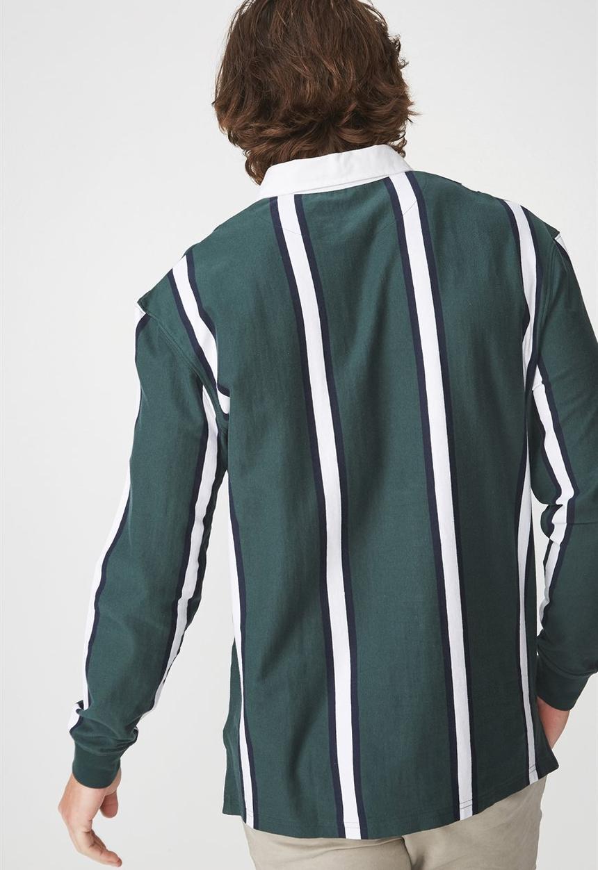 Cotton On - Stripe rugby polo - multi