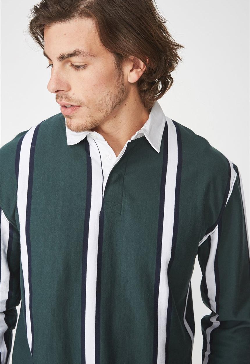 Cotton On - Stripe rugby polo - multi