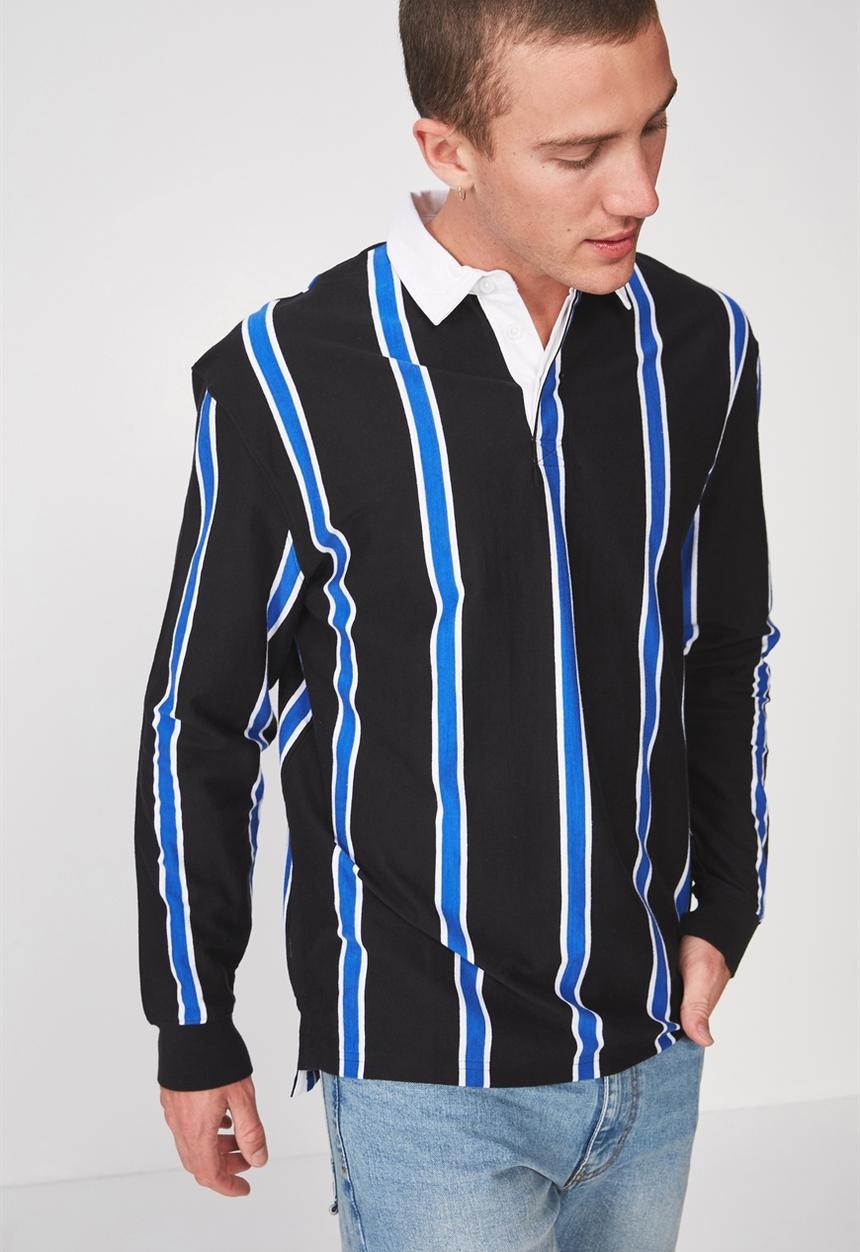 Cotton On - Stripe rugby polo - multi