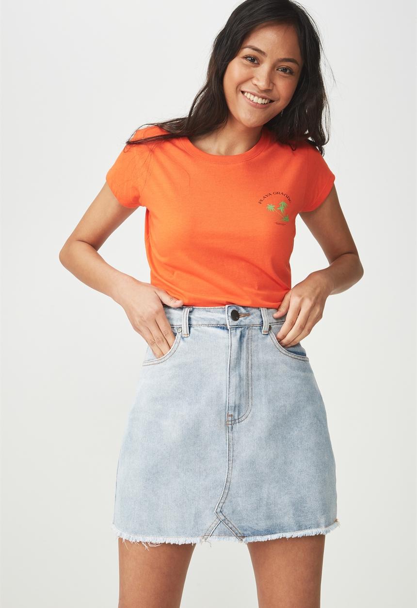 Cotton On - Tbar friends graphic tee - orange 