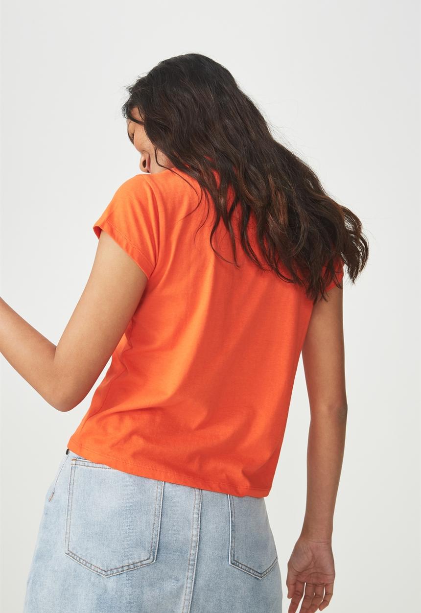 Cotton On - Tbar friends graphic tee - orange 