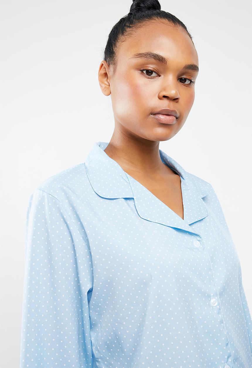 Missguided - Long sleeve pj set- polka dot