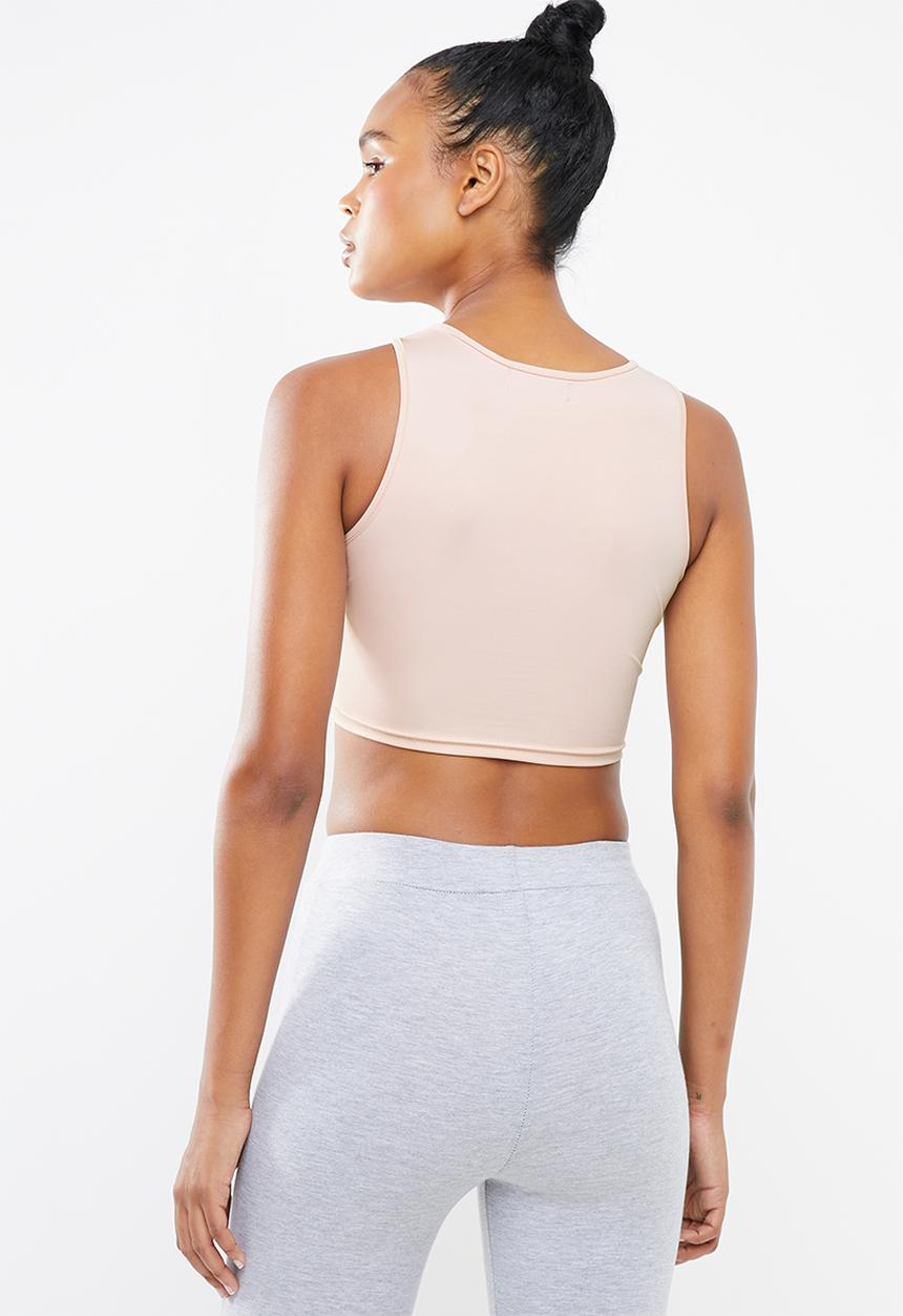 Missguided - Wrap front sports bra - pink
