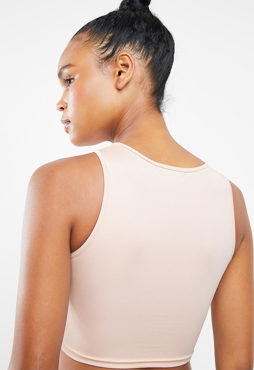 Missguided - Wrap front sports bra - pink