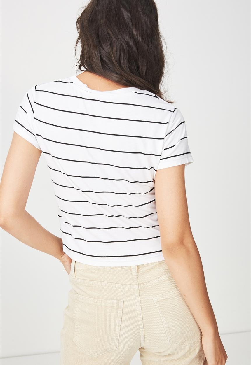 Cotton On - Baby tee - black & white