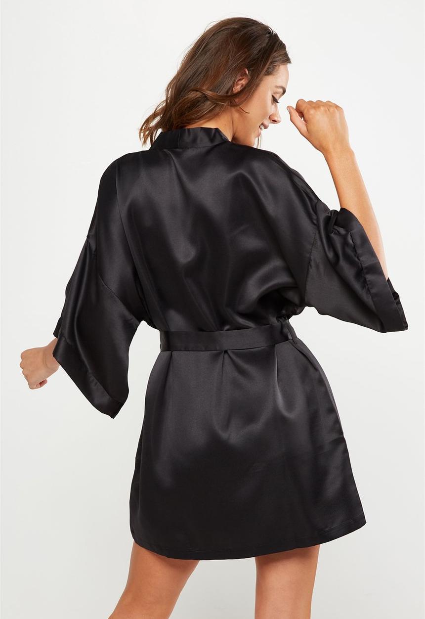 Cotton On - Kimono gown - black