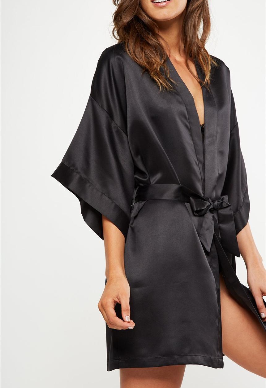 Cotton On - Kimono gown - black