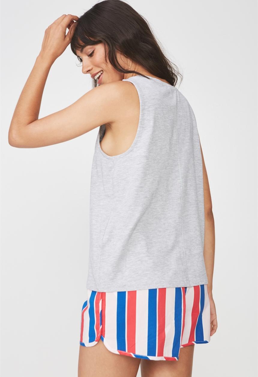 Cotton On - Boxy tank top - grey 