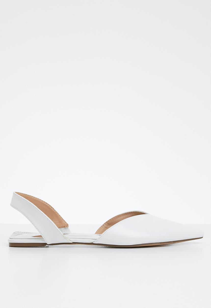 STYLE REPUBLIC - Slingback metallic pumps - white