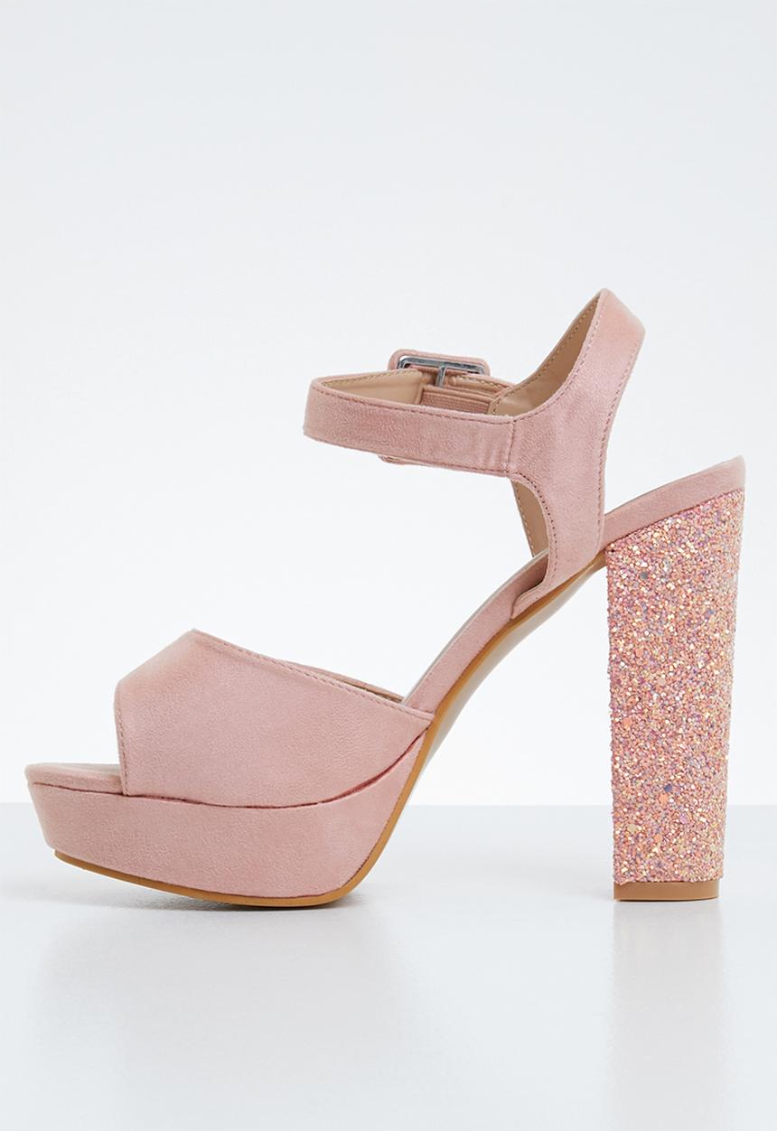 Miss Black - Carys heel - mid pink