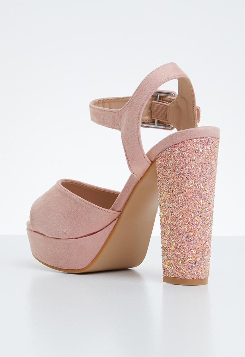Miss Black - Carys heel - mid pink