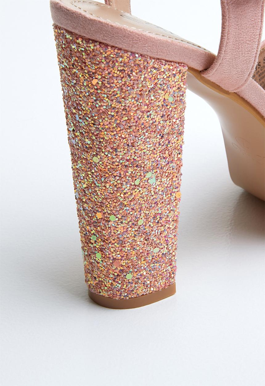 Miss Black - Carys heel - mid pink