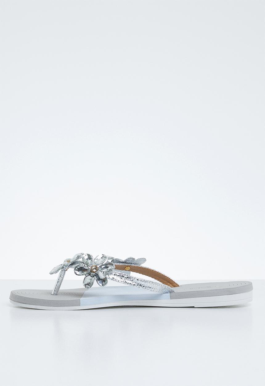 Miss Black - Folle sandal - silver & grey