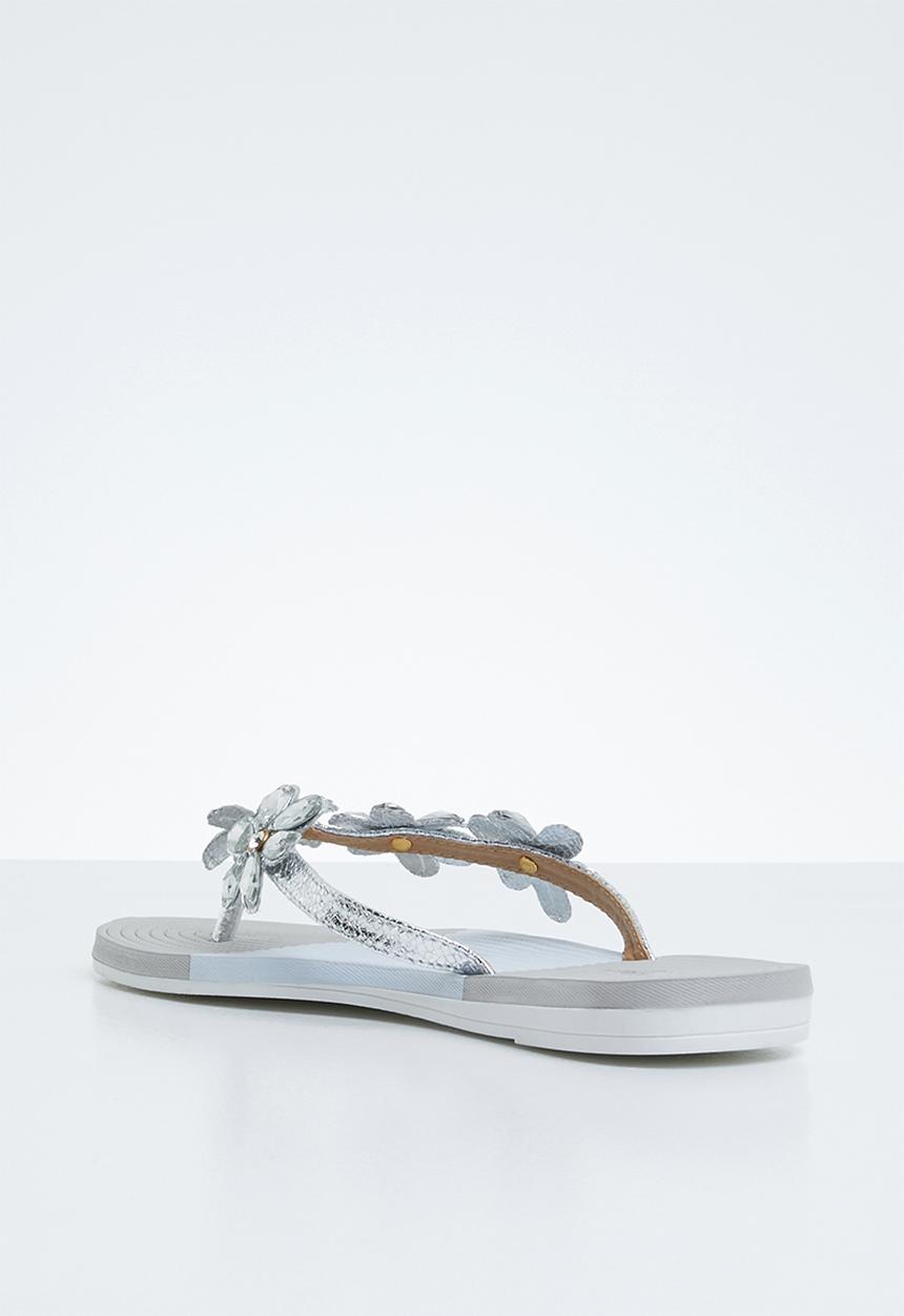 Miss Black - Folle sandal - silver & grey