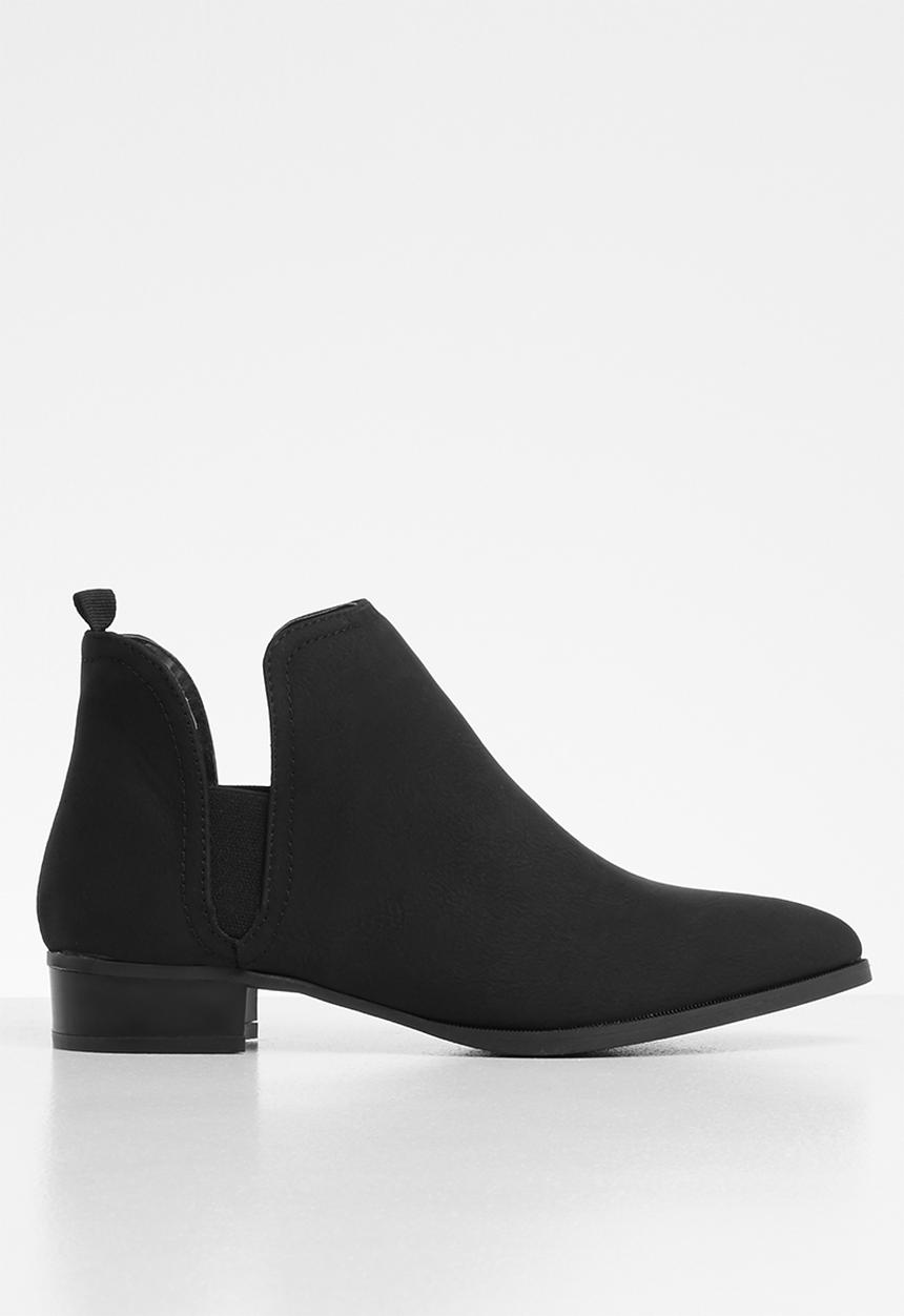 Jada - Slip-on  low heel ankle boots - black