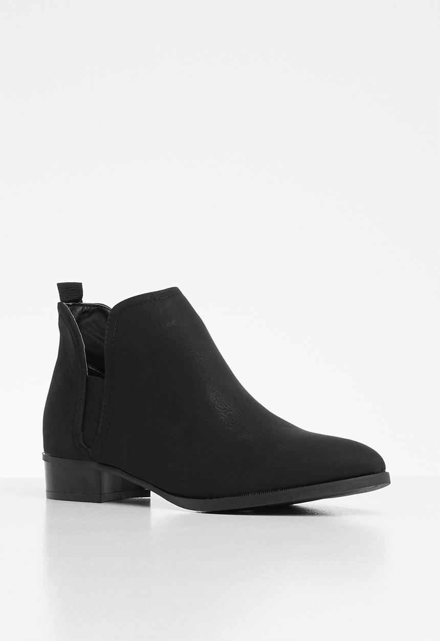 Jada - Slip-on  low heel ankle boots - black