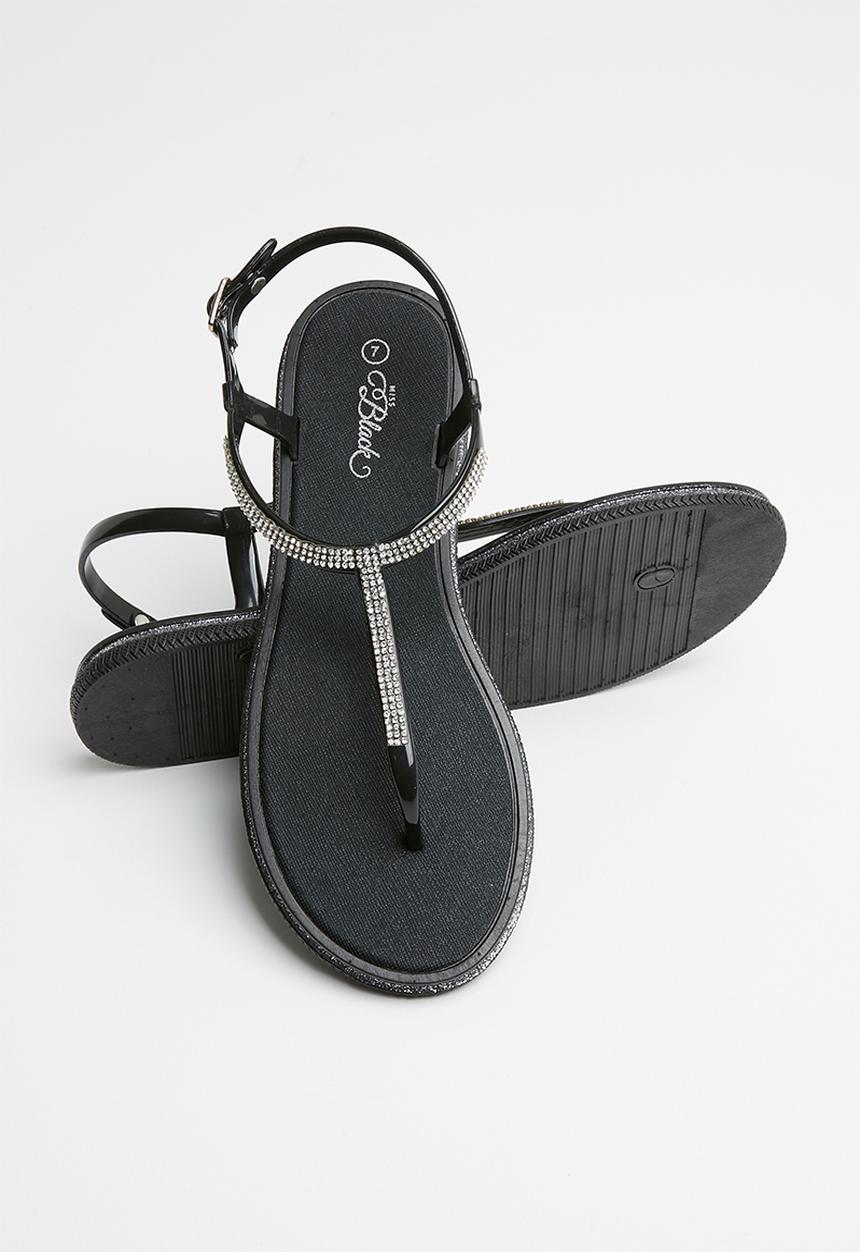 Miss Black - Peria sandal - black