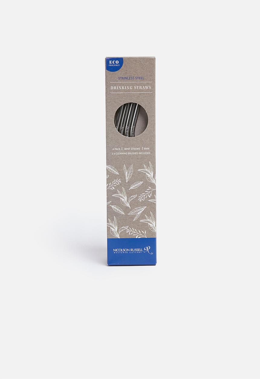 Nicolson Russell - Re-usable straw set of 4 - mirror