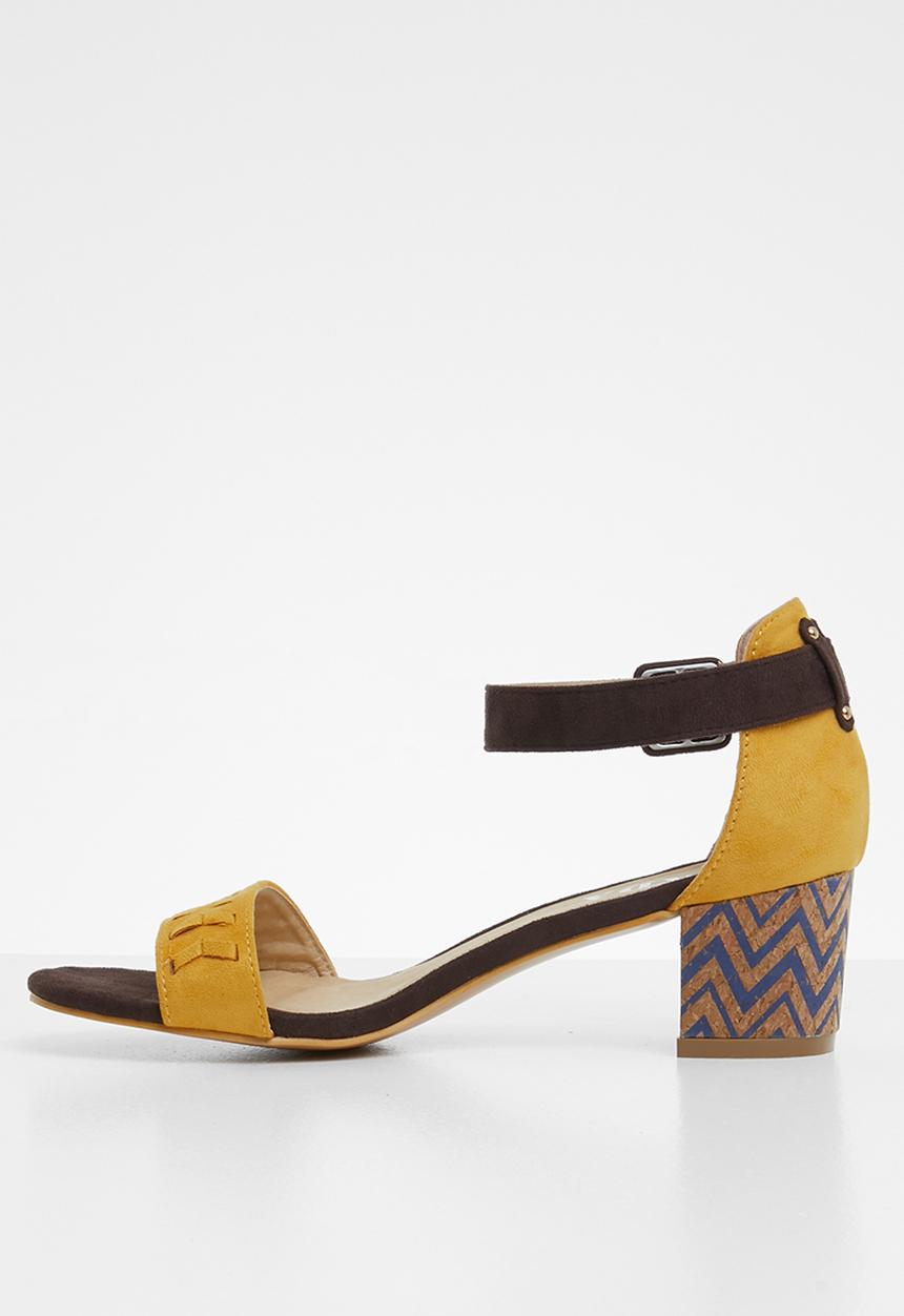 Jada - Colour block heel - yellow