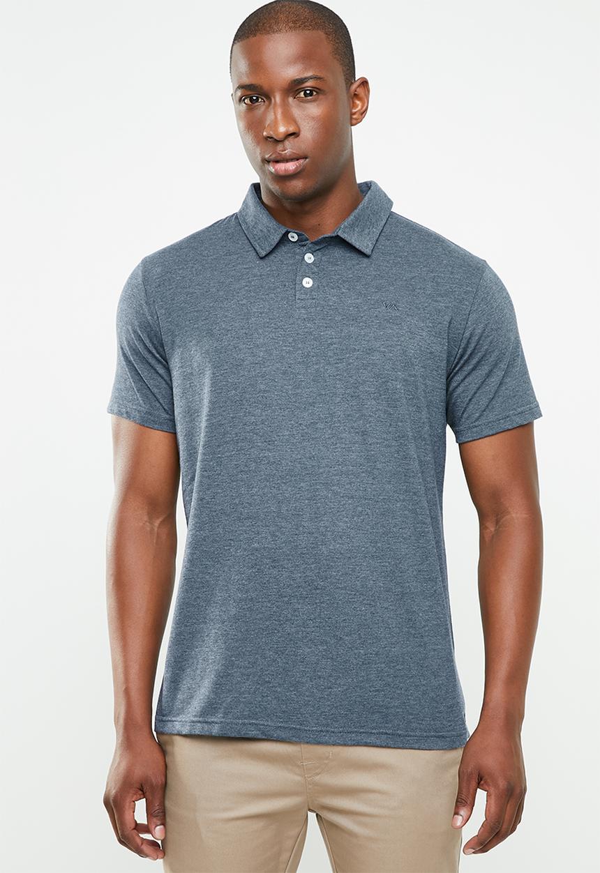 RVCA - Sure thing II short sleeve polo tee - blue