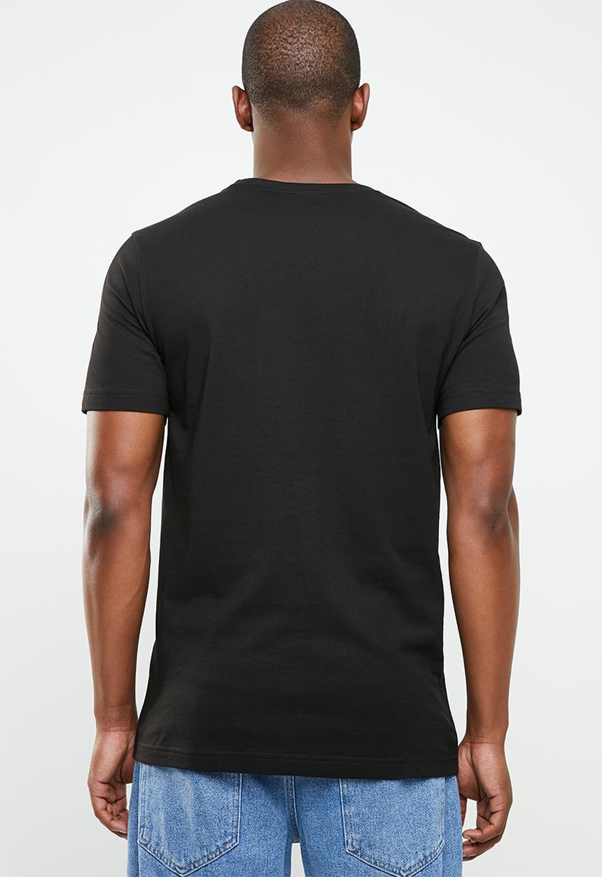 PUMA - Classics short sleeve logo cotton tee  - black
