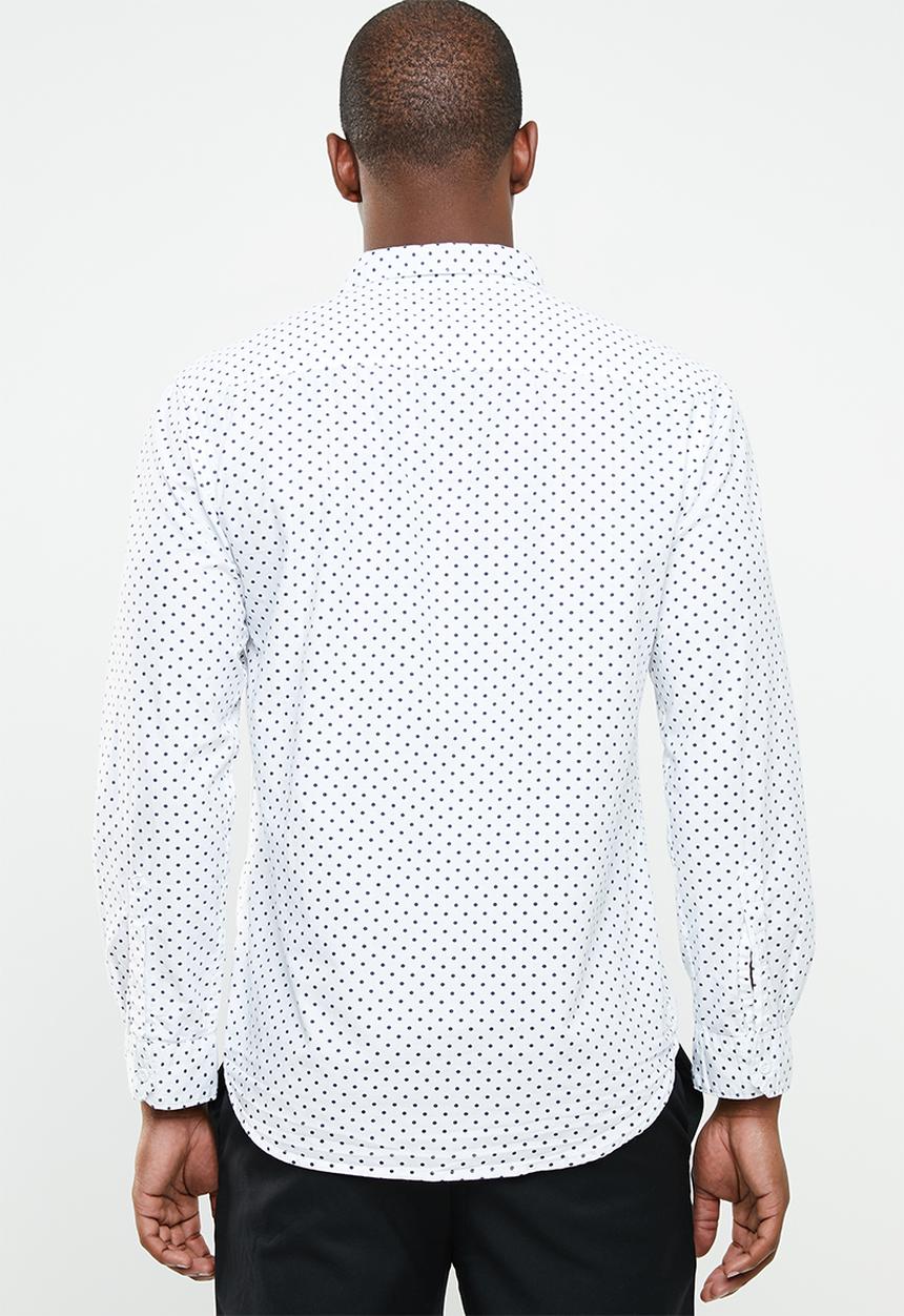 STYLE REPUBLIC - Domino long sleeve shirt - white