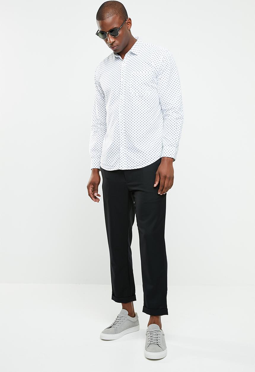 STYLE REPUBLIC - Domino long sleeve shirt - white